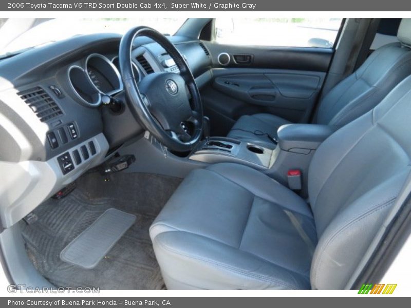 Super White / Graphite Gray 2006 Toyota Tacoma V6 TRD Sport Double Cab 4x4