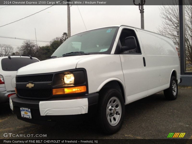 Summit White / Medium Pewter 2014 Chevrolet Express 1500 Cargo WT