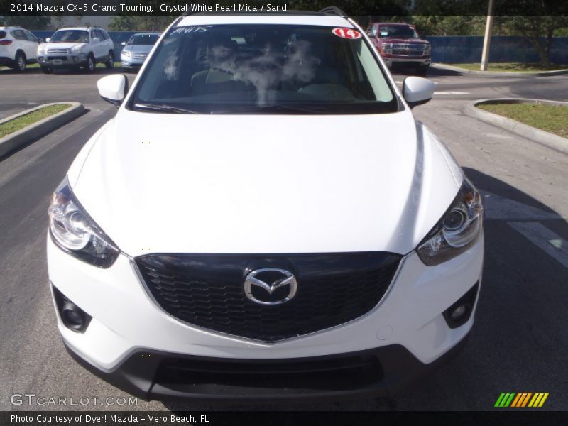 Crystal White Pearl Mica / Sand 2014 Mazda CX-5 Grand Touring