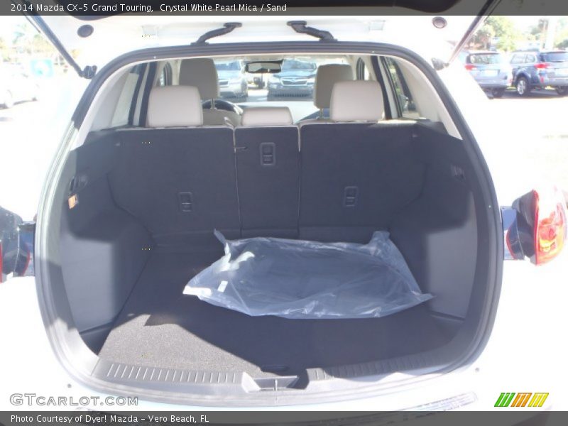 Crystal White Pearl Mica / Sand 2014 Mazda CX-5 Grand Touring