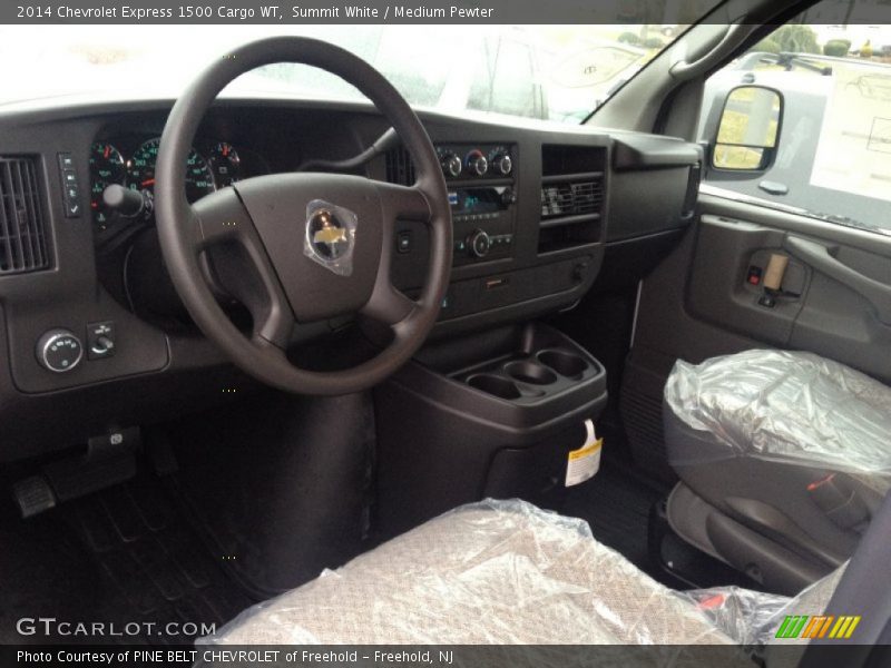 Summit White / Medium Pewter 2014 Chevrolet Express 1500 Cargo WT