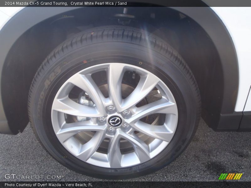 Crystal White Pearl Mica / Sand 2014 Mazda CX-5 Grand Touring