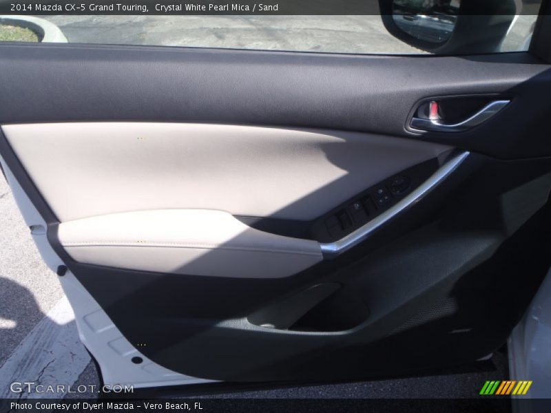 Crystal White Pearl Mica / Sand 2014 Mazda CX-5 Grand Touring