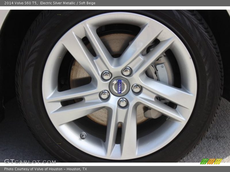 Electric Silver Metallic / Soft Beige 2014 Volvo S60 T5