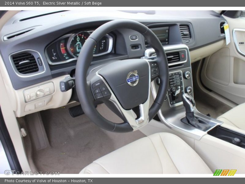Electric Silver Metallic / Soft Beige 2014 Volvo S60 T5