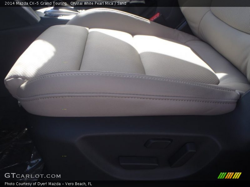 Crystal White Pearl Mica / Sand 2014 Mazda CX-5 Grand Touring