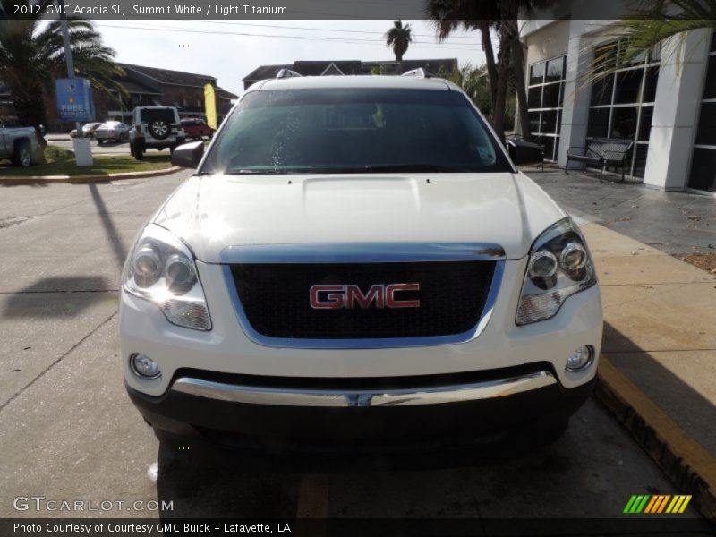 Summit White / Light Titanium 2012 GMC Acadia SL