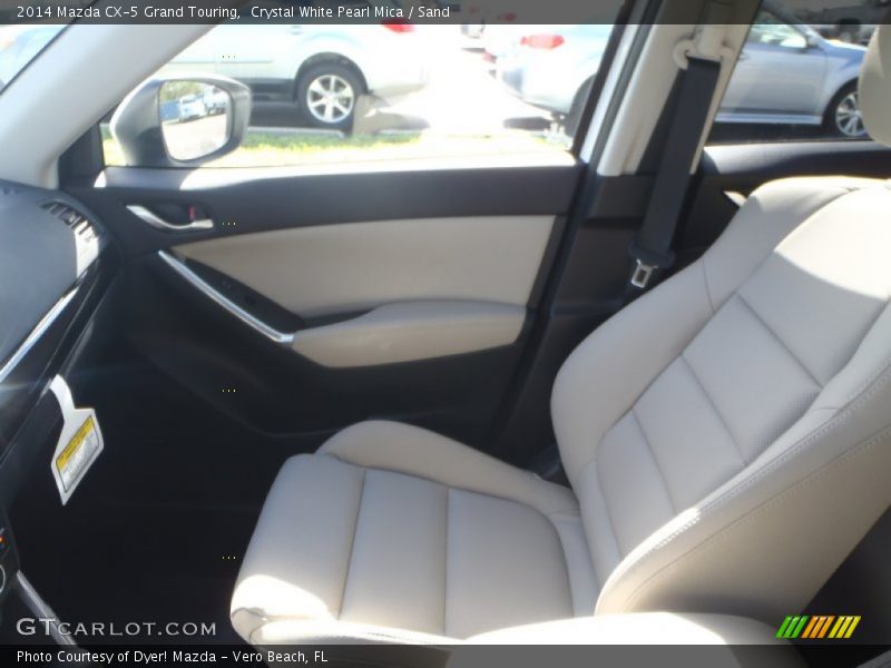 Crystal White Pearl Mica / Sand 2014 Mazda CX-5 Grand Touring