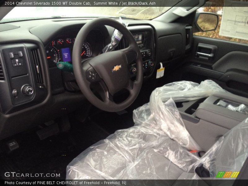 Summit White / Jet Black/Dark Ash 2014 Chevrolet Silverado 1500 WT Double Cab