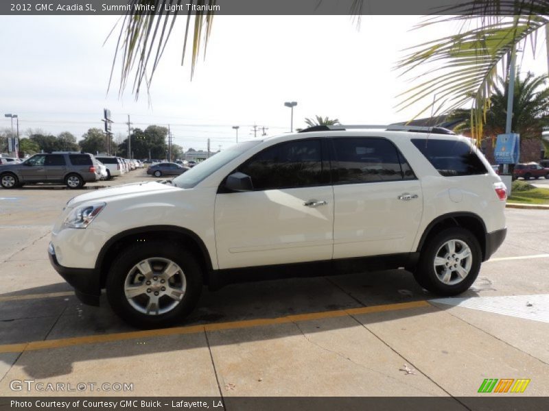 Summit White / Light Titanium 2012 GMC Acadia SL