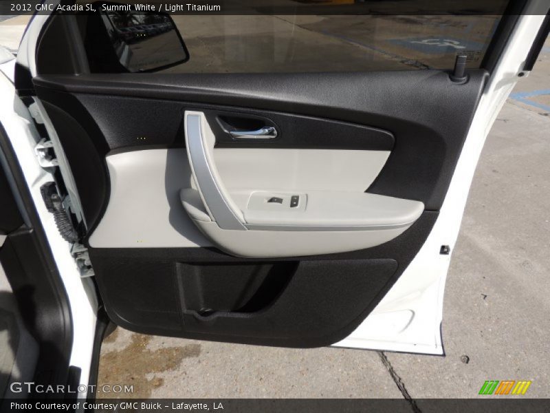 Summit White / Light Titanium 2012 GMC Acadia SL