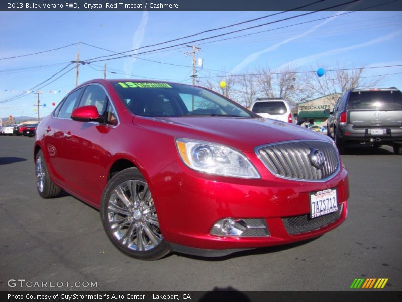 Crystal Red Tintcoat / Cashmere 2013 Buick Verano FWD