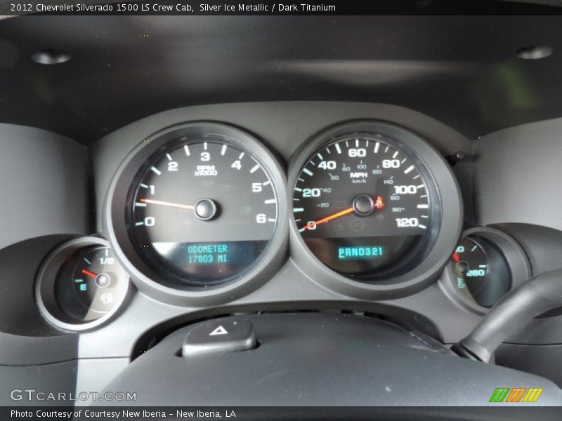 Silver Ice Metallic / Dark Titanium 2012 Chevrolet Silverado 1500 LS Crew Cab