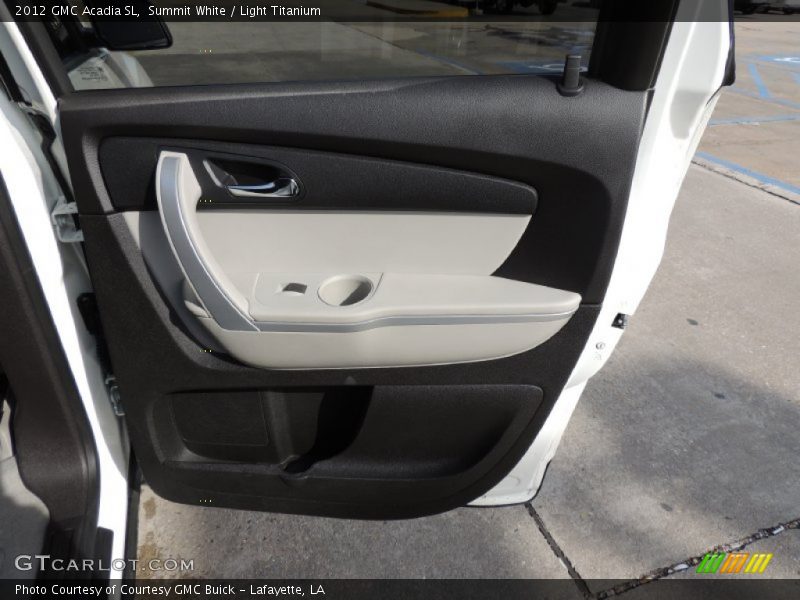 Summit White / Light Titanium 2012 GMC Acadia SL