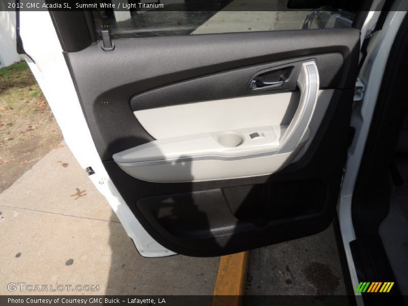 Summit White / Light Titanium 2012 GMC Acadia SL