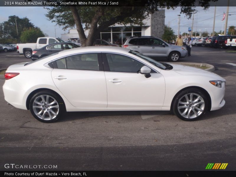Snowflake White Pearl Mica / Sand 2014 Mazda MAZDA6 Touring