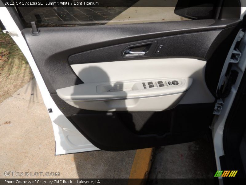 Summit White / Light Titanium 2012 GMC Acadia SL
