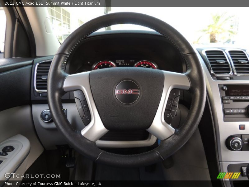 Summit White / Light Titanium 2012 GMC Acadia SL