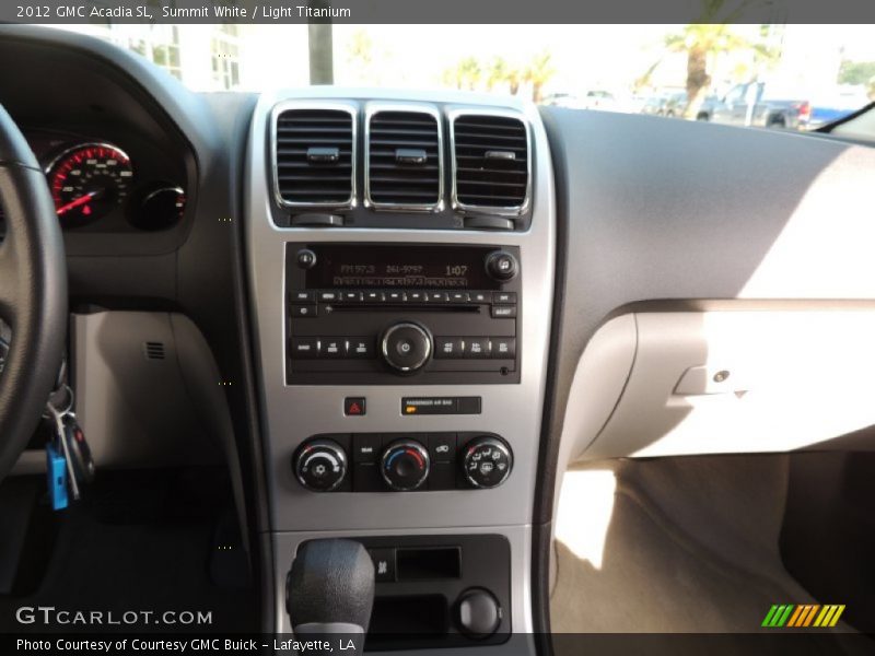 Summit White / Light Titanium 2012 GMC Acadia SL