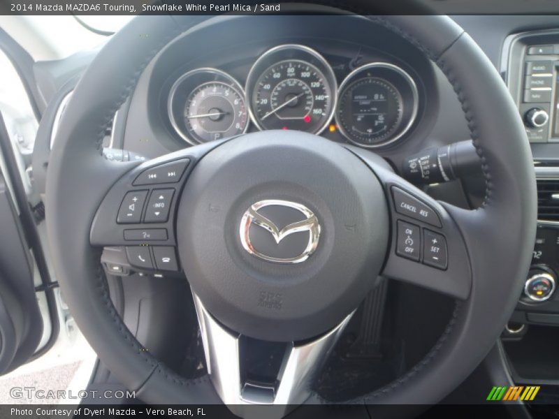 Snowflake White Pearl Mica / Sand 2014 Mazda MAZDA6 Touring
