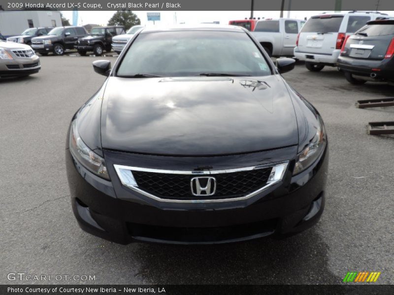 Crystal Black Pearl / Black 2009 Honda Accord LX-S Coupe