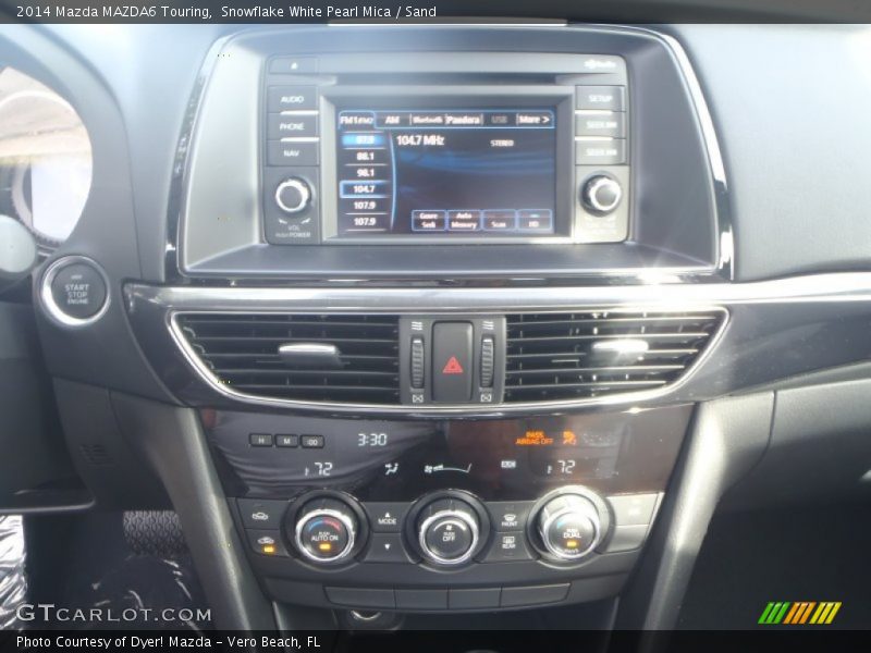 Snowflake White Pearl Mica / Sand 2014 Mazda MAZDA6 Touring