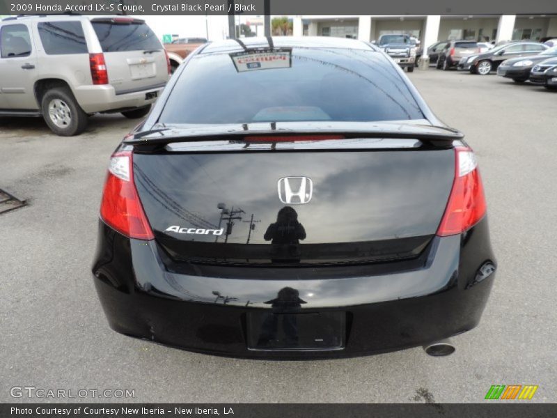 Crystal Black Pearl / Black 2009 Honda Accord LX-S Coupe