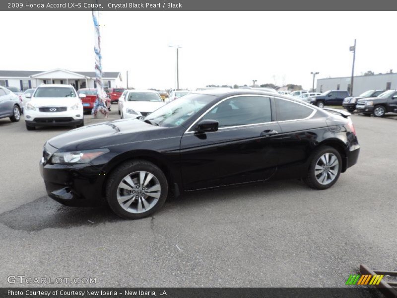 Crystal Black Pearl / Black 2009 Honda Accord LX-S Coupe