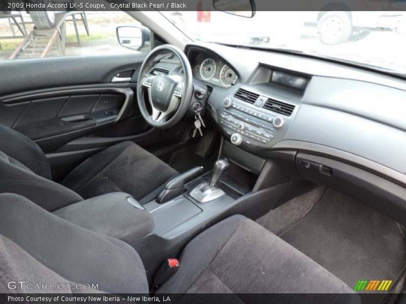 Crystal Black Pearl / Black 2009 Honda Accord LX-S Coupe