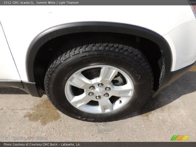 Summit White / Light Titanium 2012 GMC Acadia SL