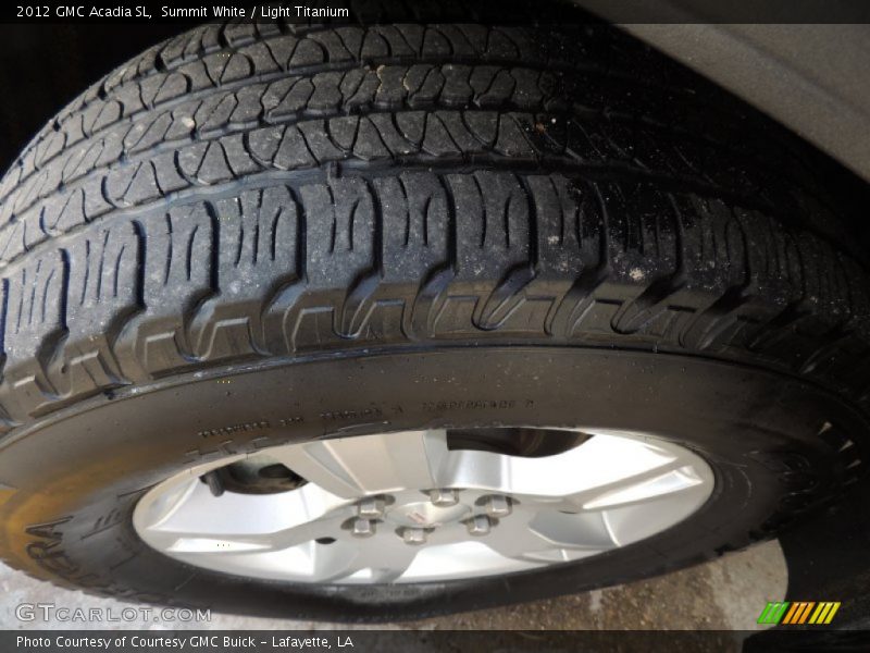 Summit White / Light Titanium 2012 GMC Acadia SL