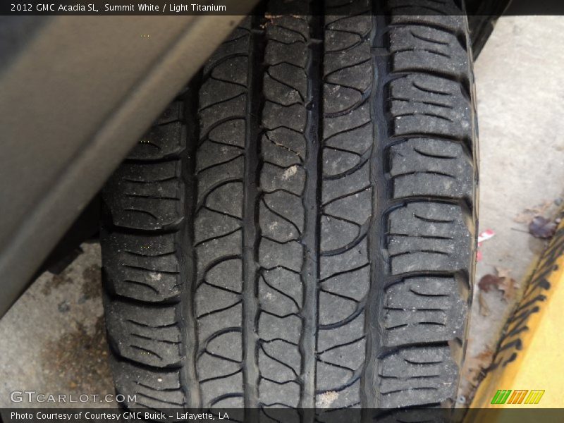 Summit White / Light Titanium 2012 GMC Acadia SL