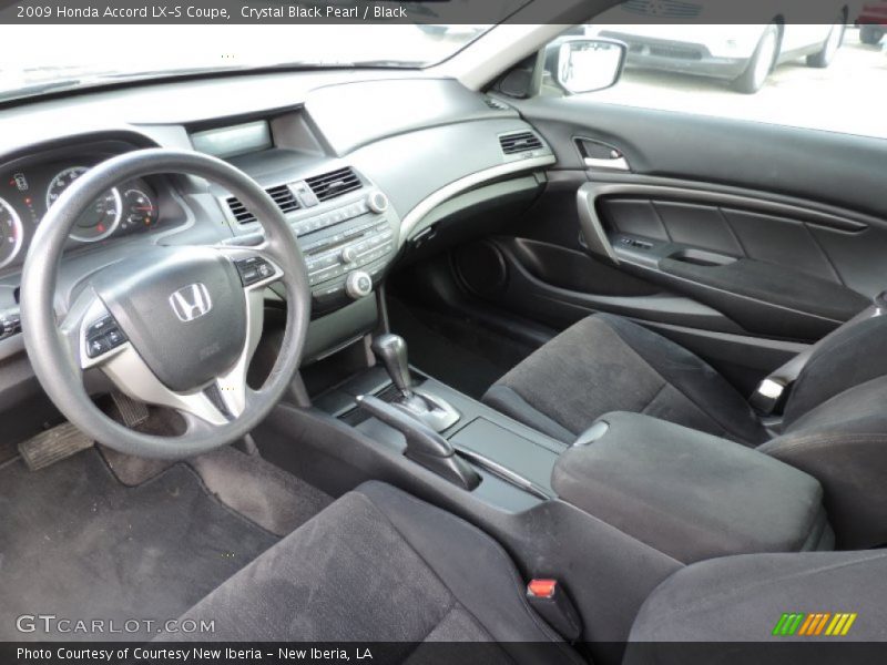 Crystal Black Pearl / Black 2009 Honda Accord LX-S Coupe