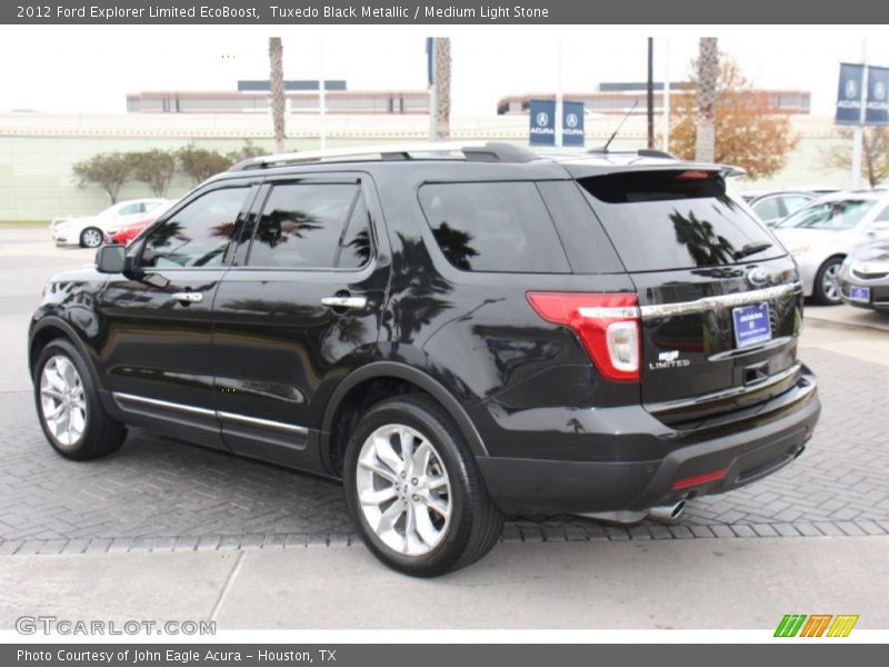 Tuxedo Black Metallic / Medium Light Stone 2012 Ford Explorer Limited EcoBoost