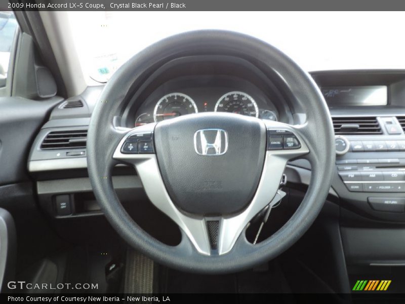 Crystal Black Pearl / Black 2009 Honda Accord LX-S Coupe