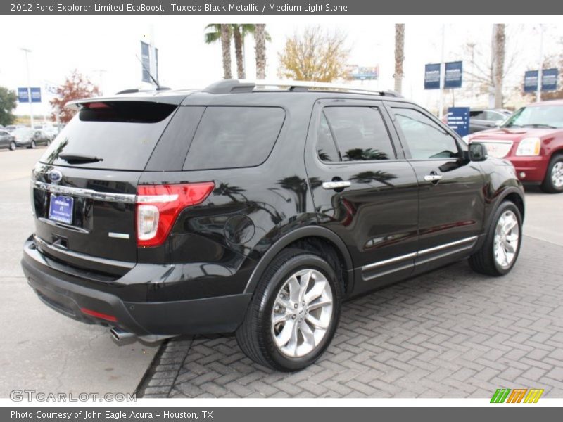 Tuxedo Black Metallic / Medium Light Stone 2012 Ford Explorer Limited EcoBoost