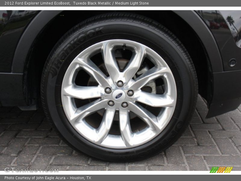 Tuxedo Black Metallic / Medium Light Stone 2012 Ford Explorer Limited EcoBoost