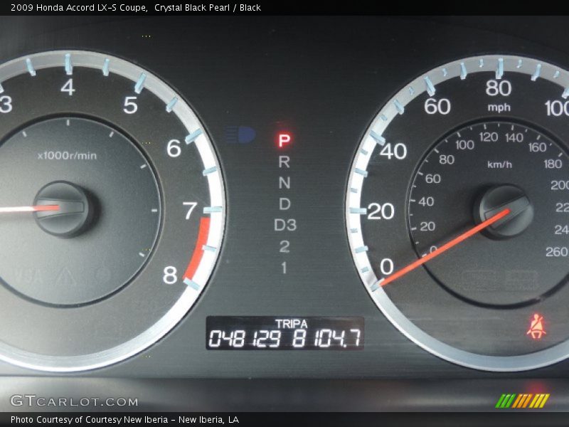 Crystal Black Pearl / Black 2009 Honda Accord LX-S Coupe