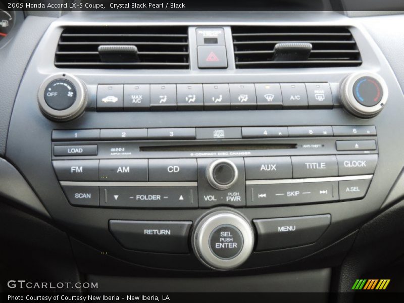 Crystal Black Pearl / Black 2009 Honda Accord LX-S Coupe