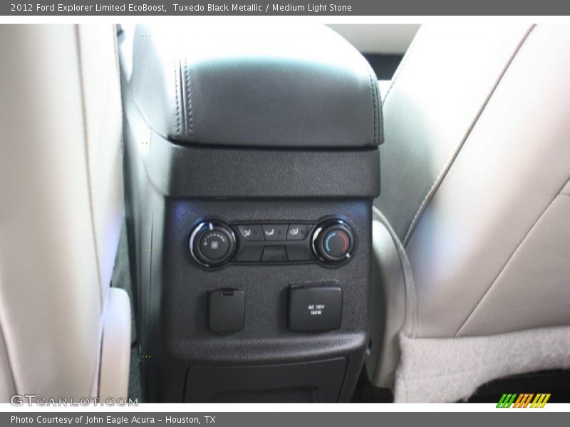 Tuxedo Black Metallic / Medium Light Stone 2012 Ford Explorer Limited EcoBoost