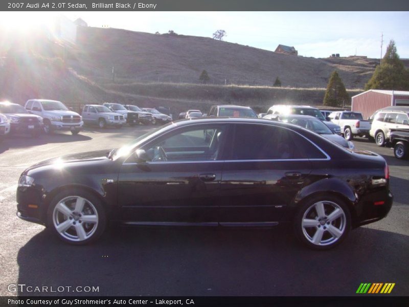 Brilliant Black / Ebony 2007 Audi A4 2.0T Sedan