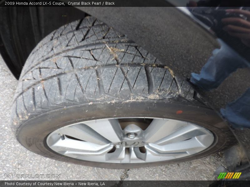 Crystal Black Pearl / Black 2009 Honda Accord LX-S Coupe