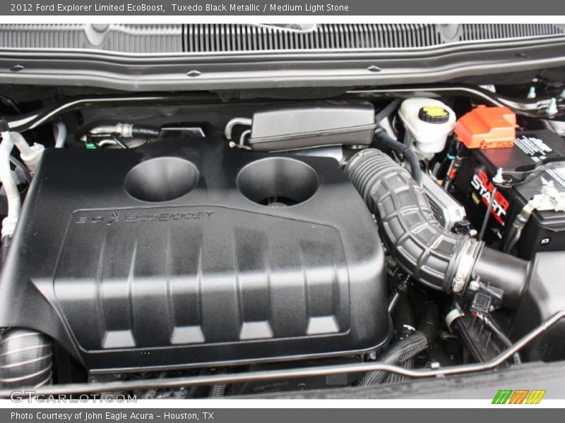 Tuxedo Black Metallic / Medium Light Stone 2012 Ford Explorer Limited EcoBoost