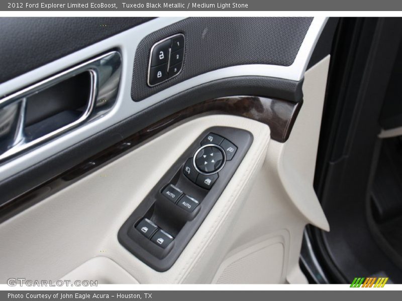 Tuxedo Black Metallic / Medium Light Stone 2012 Ford Explorer Limited EcoBoost