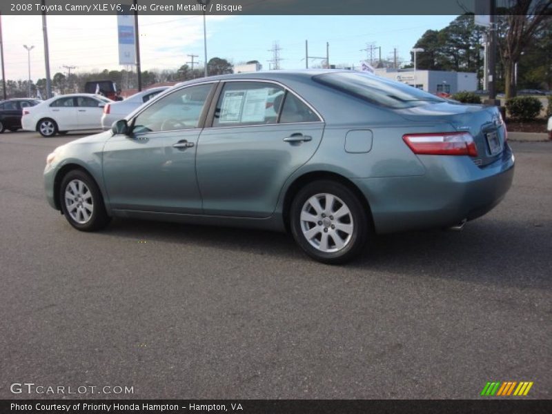 Aloe Green Metallic / Bisque 2008 Toyota Camry XLE V6