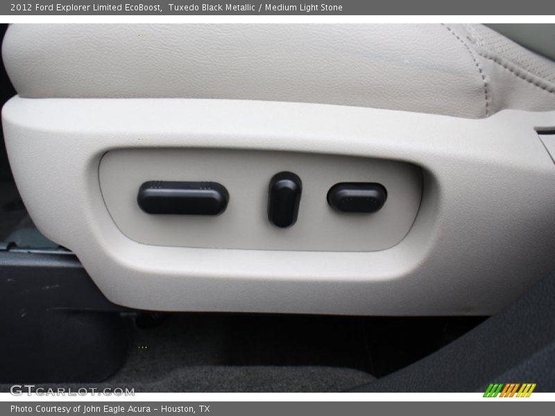 Tuxedo Black Metallic / Medium Light Stone 2012 Ford Explorer Limited EcoBoost