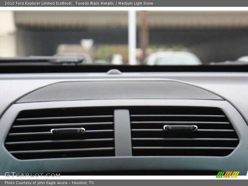 Tuxedo Black Metallic / Medium Light Stone 2012 Ford Explorer Limited EcoBoost