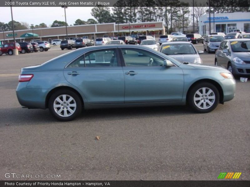 Aloe Green Metallic / Bisque 2008 Toyota Camry XLE V6