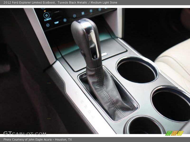 Tuxedo Black Metallic / Medium Light Stone 2012 Ford Explorer Limited EcoBoost