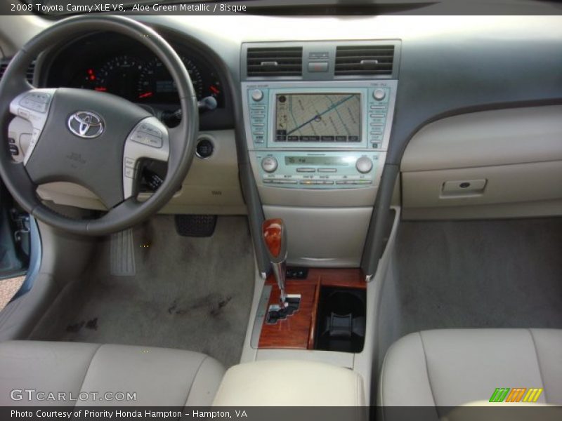 Aloe Green Metallic / Bisque 2008 Toyota Camry XLE V6